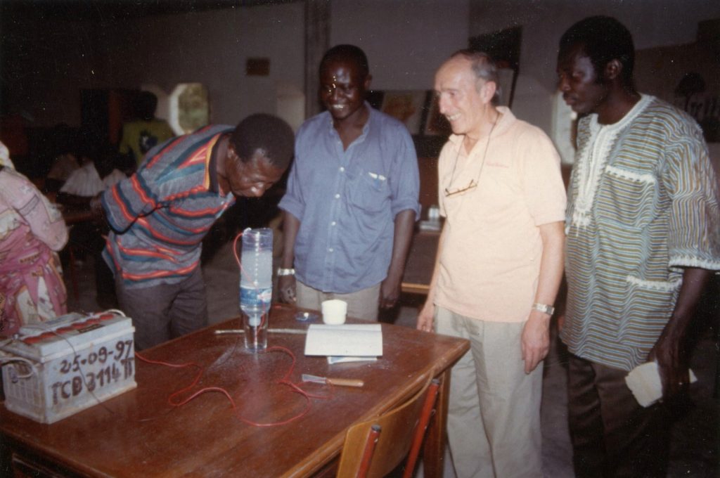 Mimmo Peruffo in missione in Africa